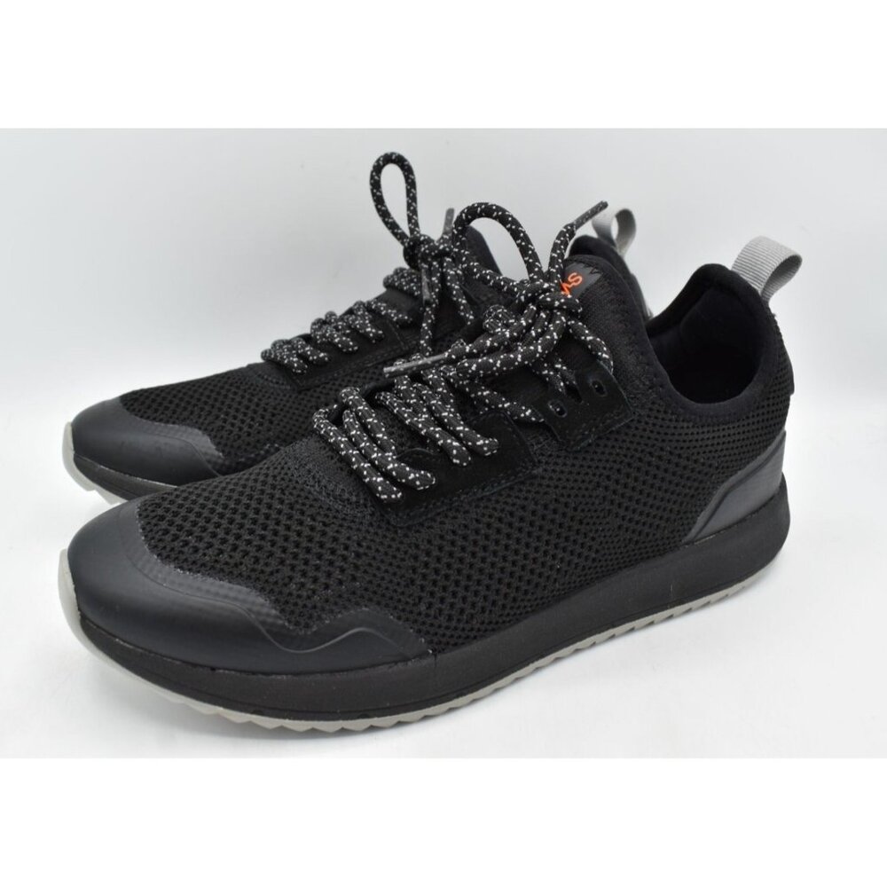 SWIMS Tasso Runner Men Size 8 Black New Athletic Mesh‎ Sneakers Shoes